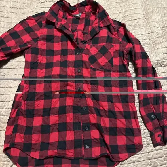 eddie bauer flannel shirt Woman’s M - Picture 1 of 8